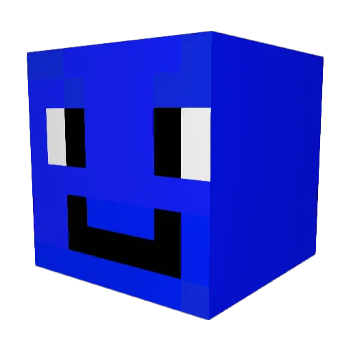 catspan Minecraft avatar head, 3D render