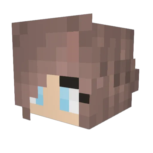 catsrule04 Minecraft avatar head, 3D render