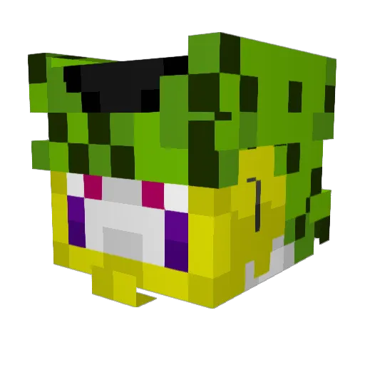 catsteel Minecraft avatar head, 3D render