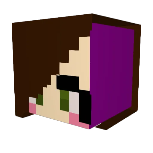 catswithknivez Minecraft avatar head, 3D render