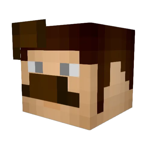 catterham Minecraft avatar head, 3D render