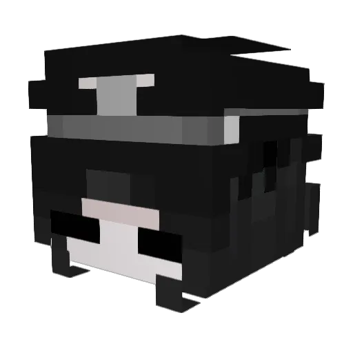 cattica Minecraft avatar head, 3D render