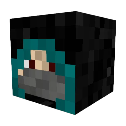 cattleboy Minecraft avatar head, 3D render