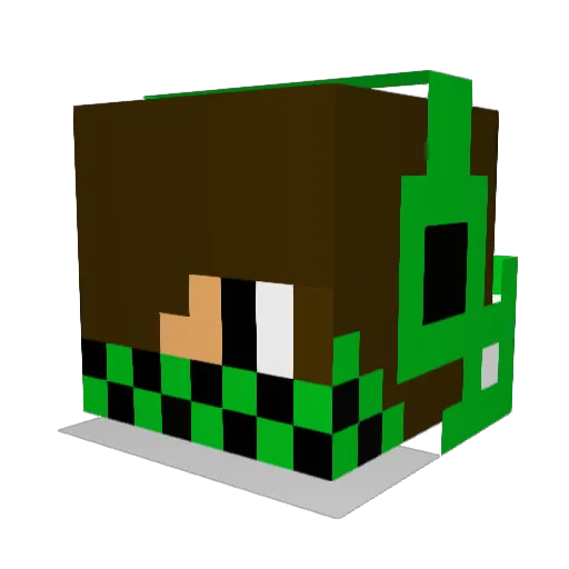 cattoy88888 Minecraft avatar head, 3D render
