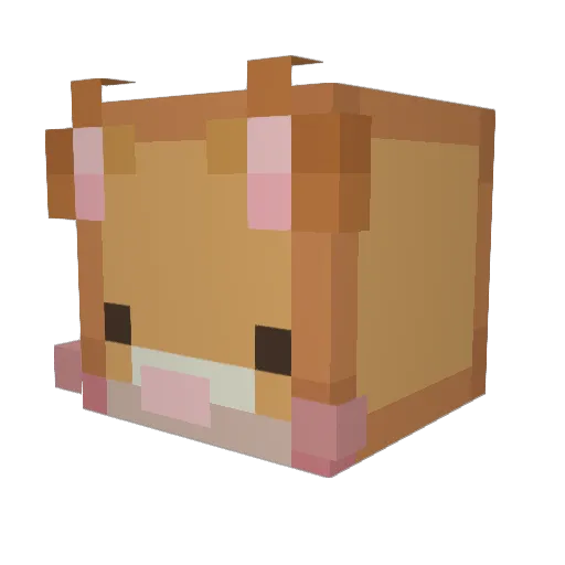 catttdady Minecraft avatar head, 3D render