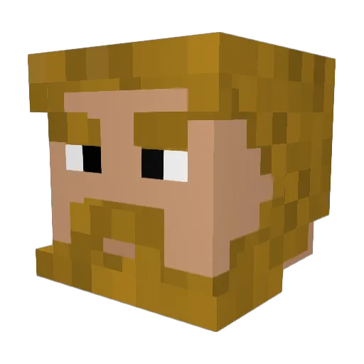 catui_123 Minecraft avatar head, 3D render