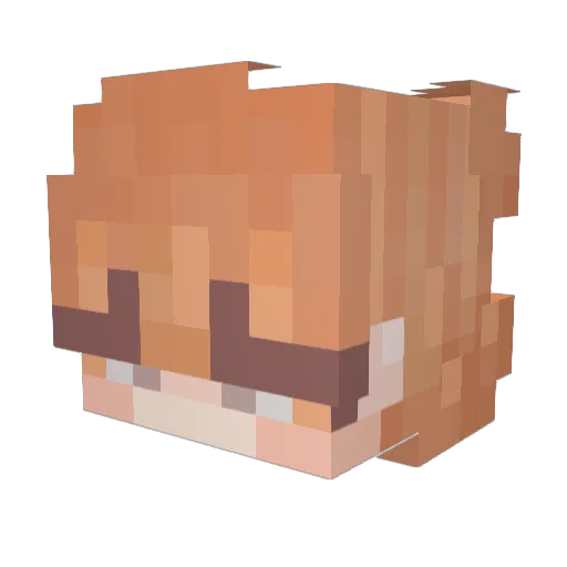 catumyy Minecraft avatar head, 3D render