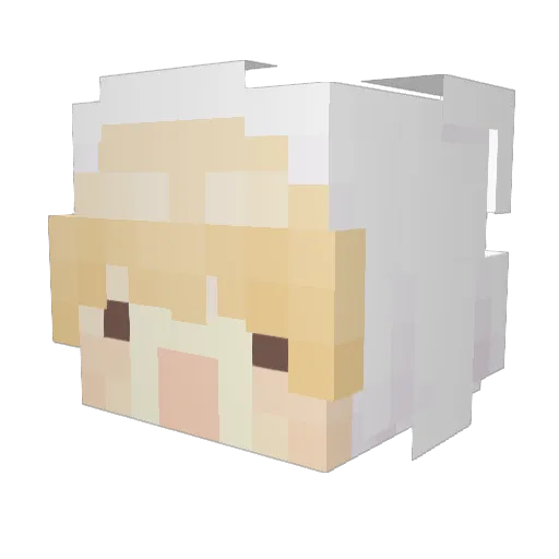 catuui Minecraft avatar head, 3D render