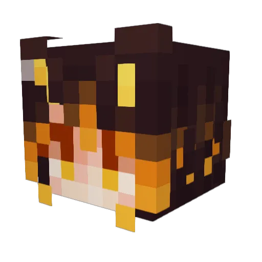 catyboy_a Minecraft avatar head, 3D render