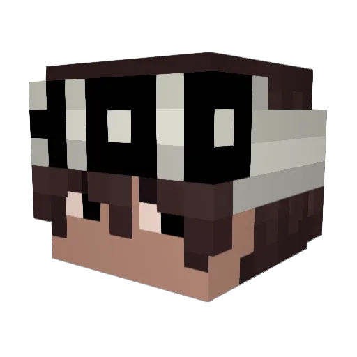 cauaamakanyewest Minecraft avatar head, 3D render
