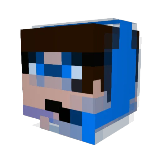 cauask_ Minecraft avatar head, 3D render