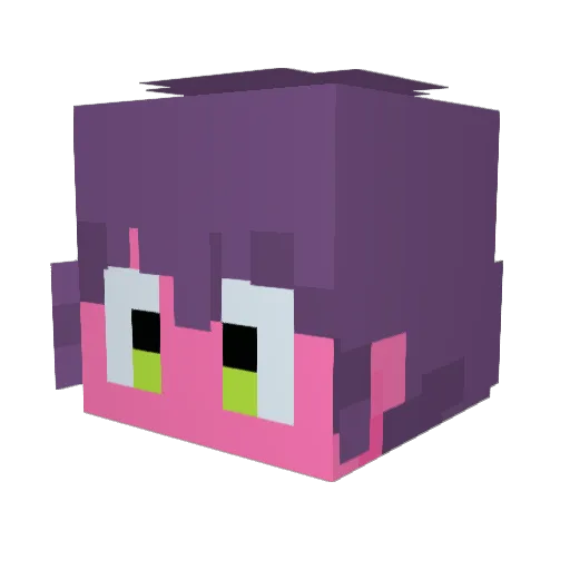 cauediademi Minecraft avatar head, 3D render