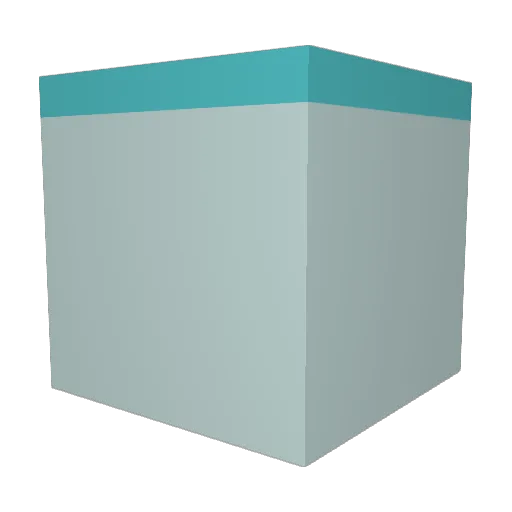 cauliflour Minecraft avatar head, 3D render