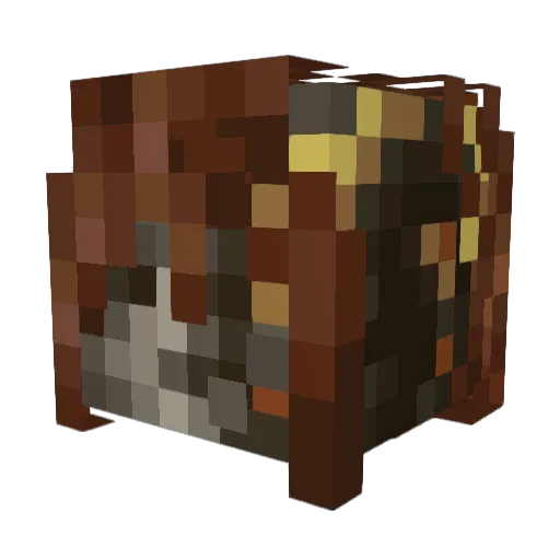 caustica Minecraft avatar head, 3D render