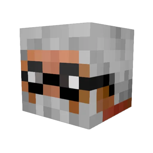 caustico13 Minecraft avatar head, 3D render
