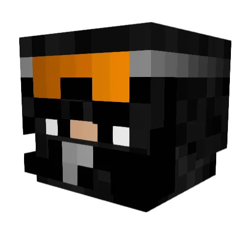 causticpain Minecraft avatar head, 3D render