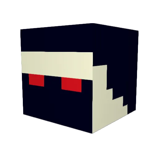 cavalas Minecraft avatar head, 3D render