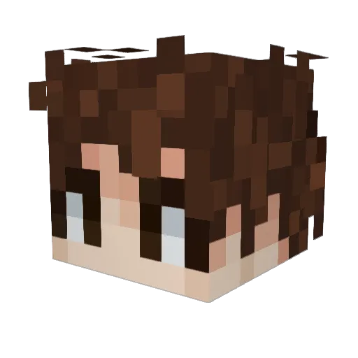 caveex Minecraft avatar head, 3D render