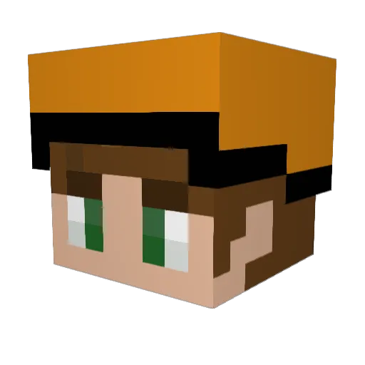 caveman1019 Minecraft avatar head, 3D render