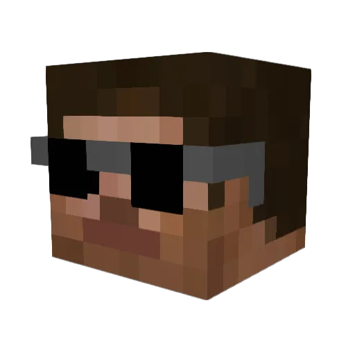 caveman292 Minecraft avatar head, 3D render
