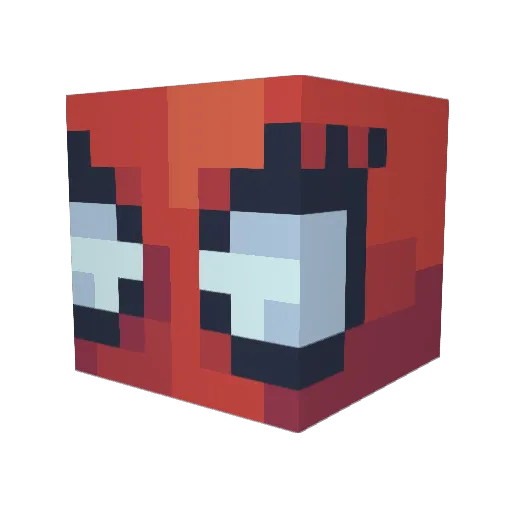cavemoooo Minecraft avatar head, 3D render