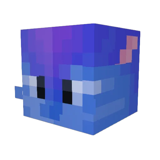 caveotters Minecraft avatar head, 3D render
