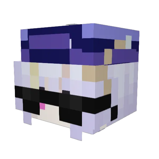cavepvpdotorg Minecraft avatar head, 3D render