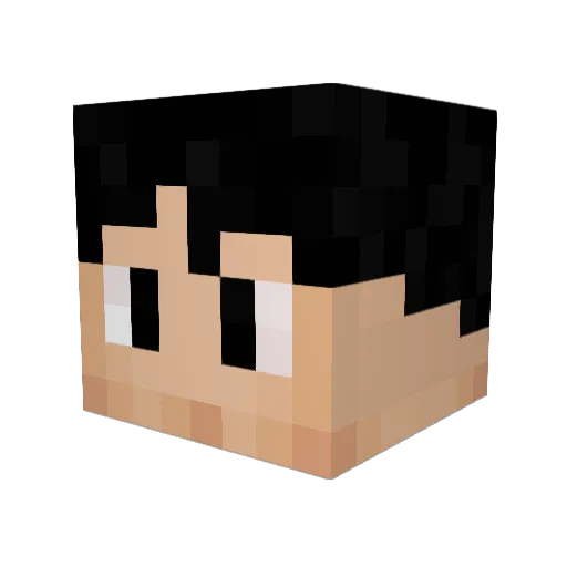 caver123 Minecraft avatar head, 3D render