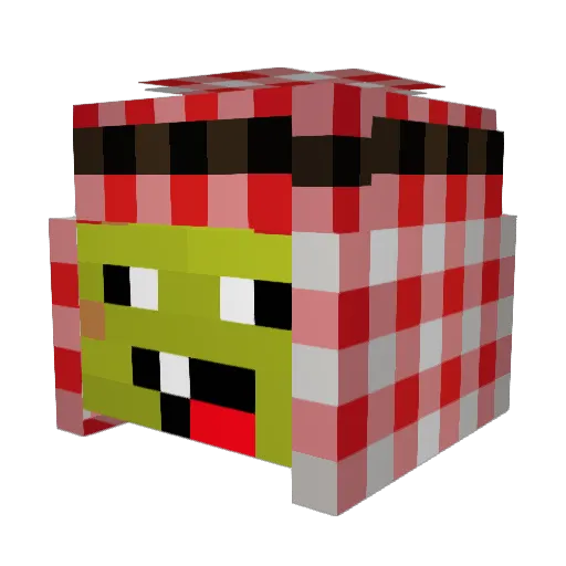 cavespiderman13 Minecraft avatar head, 3D render