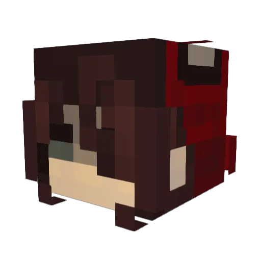 caviive Minecraft avatar head, 3D render