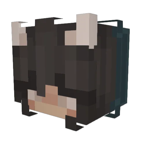 cavitycreature Minecraft avatar head, 3D render