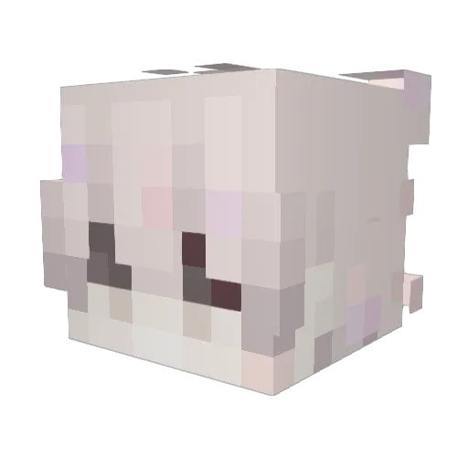 cavo_TV Minecraft avatar head, 3D render