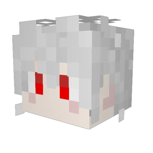 caxeiy Minecraft avatar head, 3D render