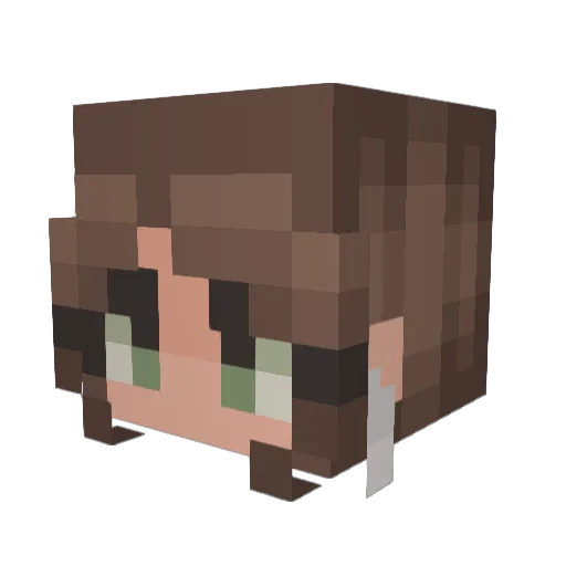 caxvo Minecraft avatar head, 3D render