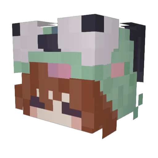 cayden22o Minecraft avatar head, 3D render