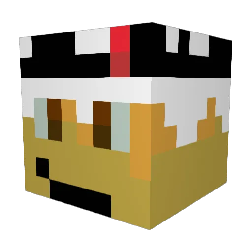 cayway49 Minecraft avatar head, 3D render