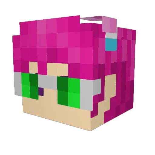 cazlo Minecraft avatar head, 3D render