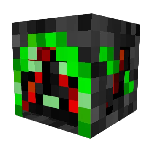 caznac Minecraft avatar head, 3D render