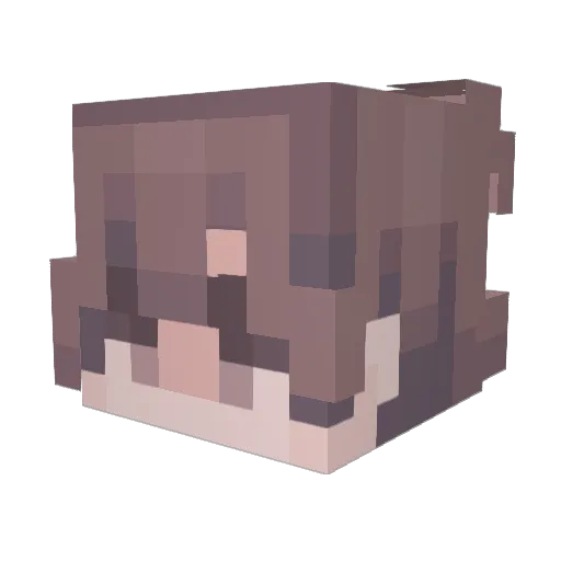 cazplu Minecraft avatar head, 3D render