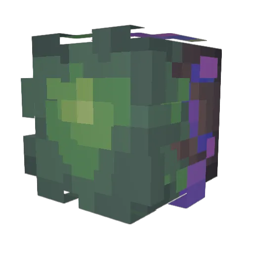 cazrolime Minecraft avatar head, 3D render