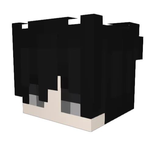 cazzabtw Minecraft avatar head, 3D render