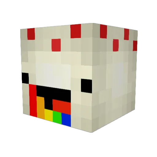 cazzottosp Minecraft avatar head, 3D render