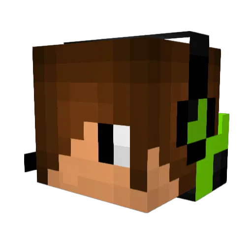 cb10messi Minecraft avatar head, 3D render