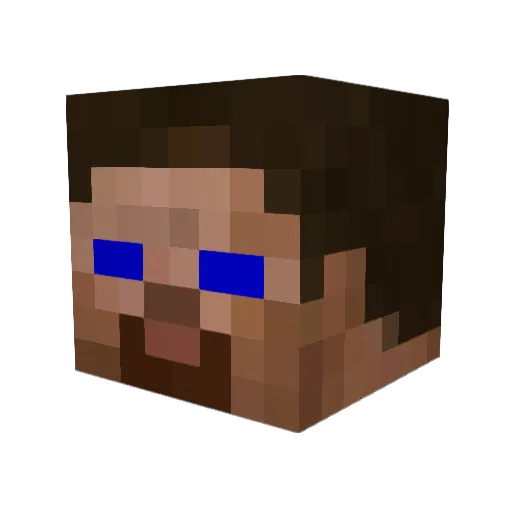 cbarland Minecraft avatar head, 3D render