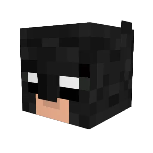 cbass1 Minecraft avatar head, 3D render