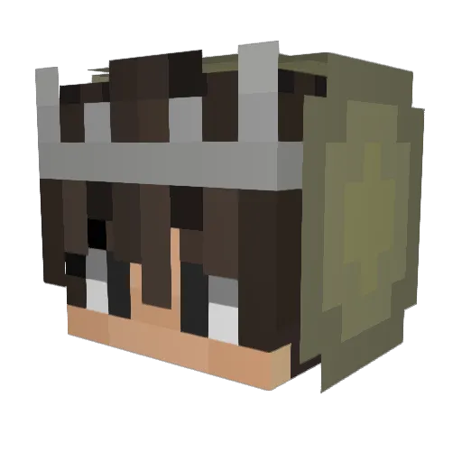 cbc23119434 Minecraft avatar head, 3D render