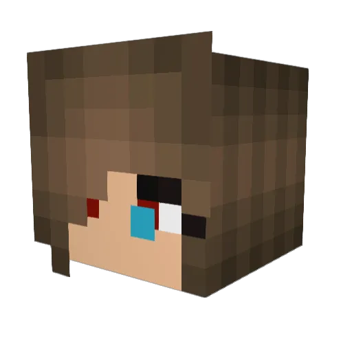 cbechtold Minecraft avatar head, 3D render