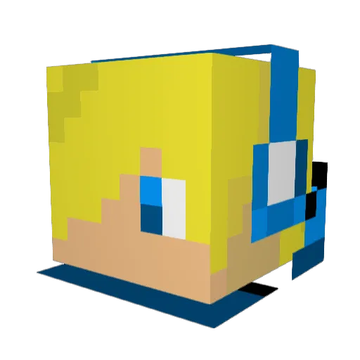 cbern21 Minecraft avatar head, 3D render
