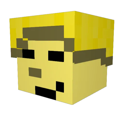 cbgreatguy Minecraft avatar head, 3D render