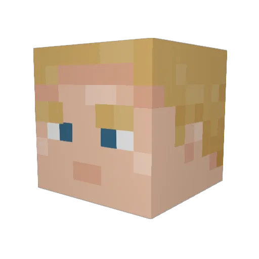 cbhappy1 Minecraft avatar head, 3D render